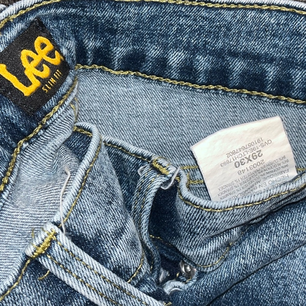 Lee Blue Denim Jeans - Picture 3 of 7